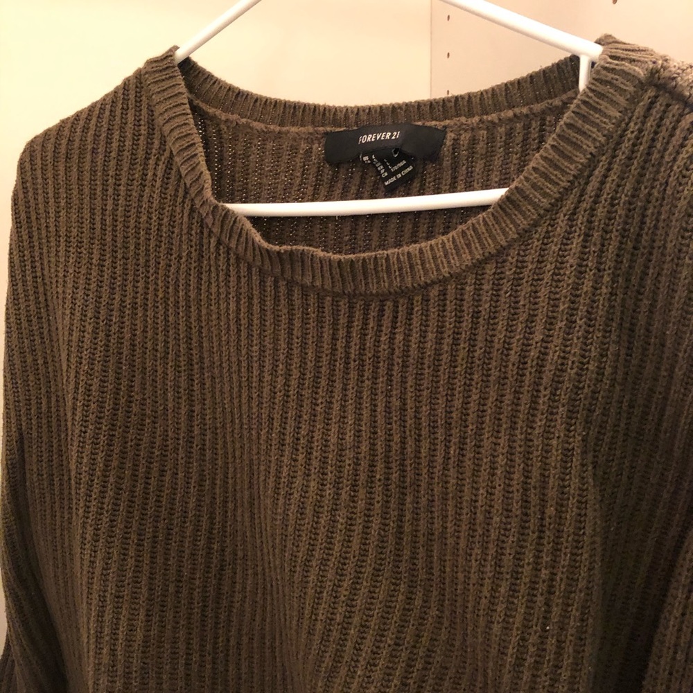 Army Green Knit Sweater ~Cozy & Comfy~